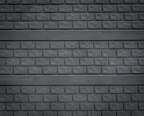 dark gray brick wall or fence texture. imitation brickwork