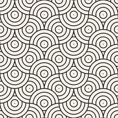 Fototapeta premium Vector seamless pattern. Modern stylish abstract texture. Repeating geometric tiles