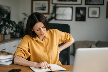 back pain while working at a computer