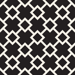 Vector seamless geometric pattern. Simple abstract lines lattice. Repeating elements stylish background