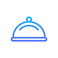 Platter Vector Icon. Hotel and Services Symbol EPS 10 