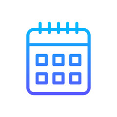 Calendar Vector Icon. Hotel and Services Symbol EPS 10 