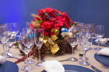 arranjo de mesa para natal.