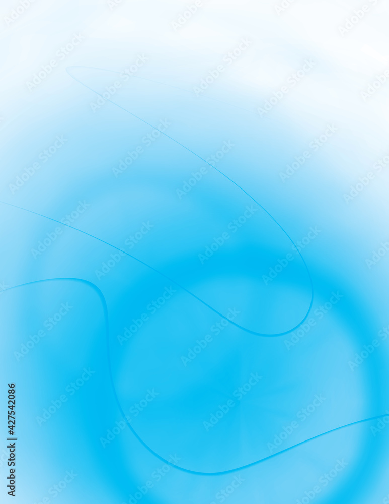 Aufkleber light blue blurred background with transparent spheres. minimal graphics