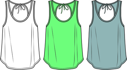 Vector strappy t-shirt designs for women colored with 2021 summer colors