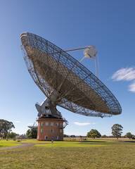 A large outdoor scientific radio telescope