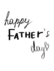 Father's Day greeting card. Holiday greetings. Isolated bitmap image on a white background. Illustrations for packaging, stickers, postcards, posters.
