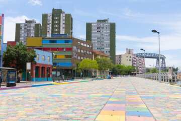 La Boca neighborhood with few people, Buenos Aires
