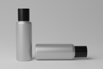 3D Illustration. Blank Bottle Mockup