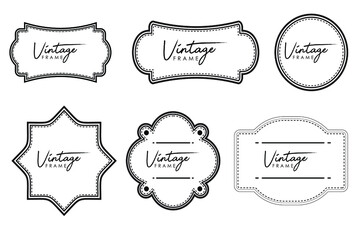 set of vintage labels