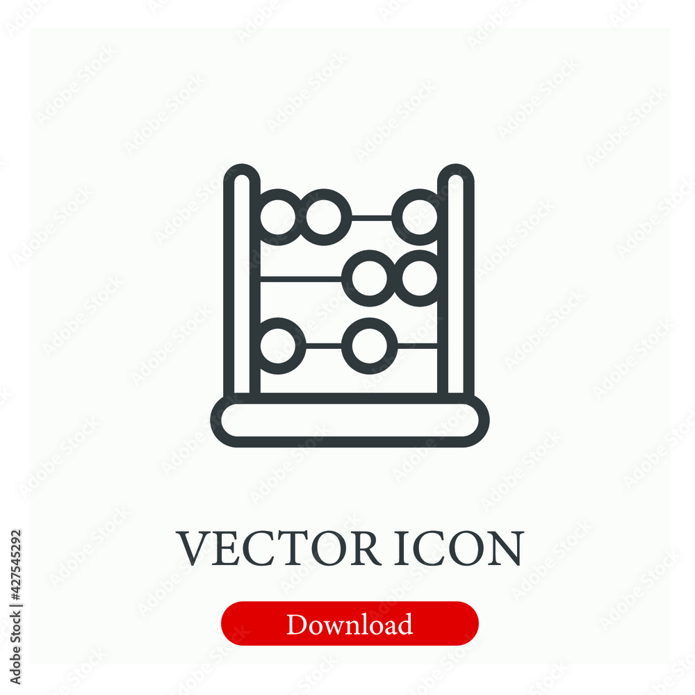 Poster business vector icon. editable stroke. linear style sign for use on web design and mobile apps, logo
