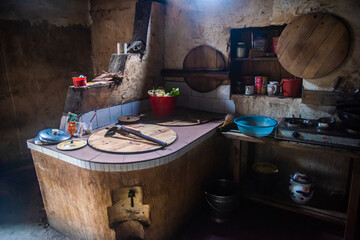 old kitchen stove in the kitchen
