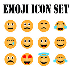 emoji icon set vector graphics