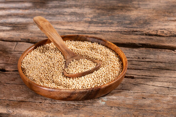 Organic white millet seeds - Healthy Food