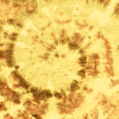 Tie Dye Spiral Background. Yellow Artistic Fabric. Water Watercolor Backdrop. Tie-Dye Circular Kaleidoscope. Abstract Patterns. Hippie Art Style. Rock Batik Design. Tie Dye Spiral Background.