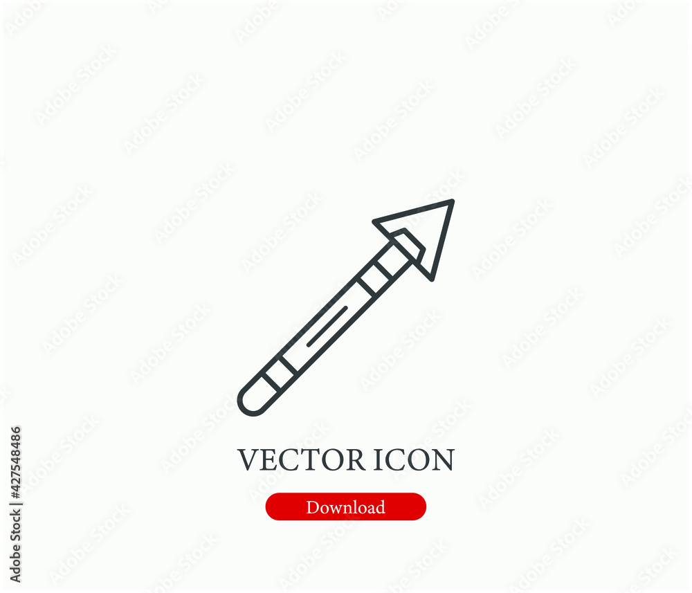 Poster interface vector icon. editable stroke. linear style sign for use on web design and mobile apps, log