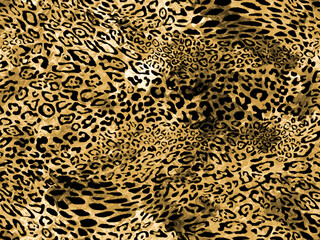 abstract leopard print	
