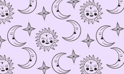 Sun and Moon Pattern