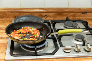 preparing the delicious breakfastpreparing the delicious breakfast