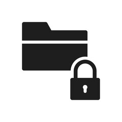 Folder, archive, lock, locked, secure icon