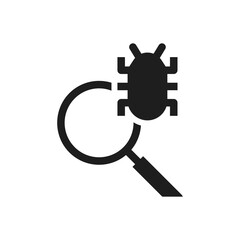 USB Drive infected virus icon malware and Bug sign symbol