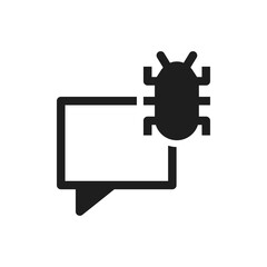 conversation infected virus icon sign symbol