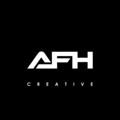 AFH Letter Initial Logo Design Template Vector Illustration