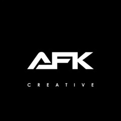 AFK Letter Initial Logo Design Template Vector Illustration