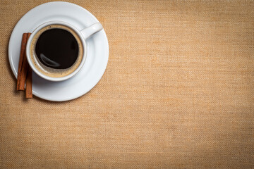 cup of coffee on table