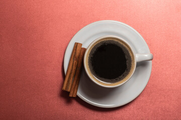cup of coffee on the table