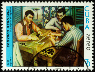 Domino players, picture by Jorge Arche, Cuba