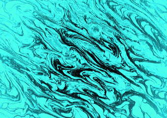 Blue marble creative abstract hand painted background