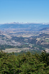 Fototapeta premium city observed from the top of a mountain