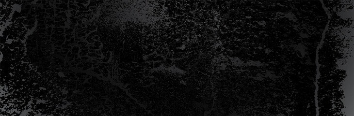 Fototapeta na wymiar Black Grunge Background. Dirty metal surface. Dark texture. Vector illustration