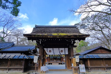 Fototapeta premium 女性守護の神社 下鴨神社の摂社 河合神社