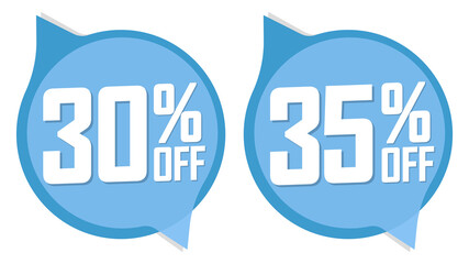 Set Sale banners design template, discount tags, great promotion, vector illustration