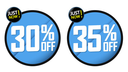 Set Sale banners design template, discount tags, great promotion, vector illustration