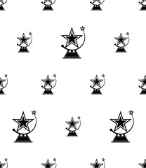 Fototapeta premium Prize Icon Seamless Pattern, Award Icon, Trophy Icon