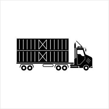 recommend clip art: Container Shipping Truck Icon