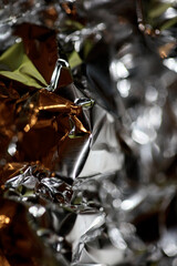 Aluminum paper colorful abstract close up background tripping modern high quality big size prints