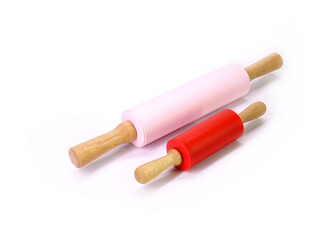 Rolling pin isolated on white background