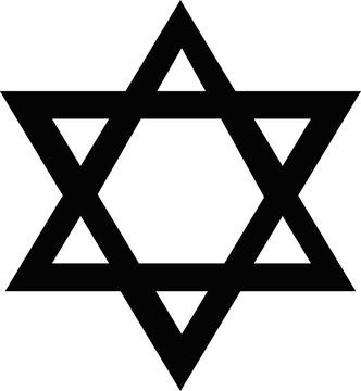 black star of david symbol clip art preview