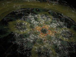 Imaginatory fractal background generated Image