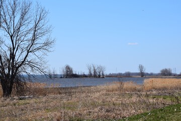 Fototapeta premium Lebel island on the north shore of Montreal 