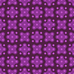 circles and abstract geometric shapes. vector seamless pattern. purple repetitive background. fabric swatch. wrapping paper. continuous print.  design element for home decor, apparel, textile, cloth