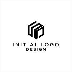 abstract SP logo design, PS letter vector illustration