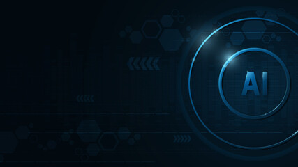 AI operating system on a dark blue background.