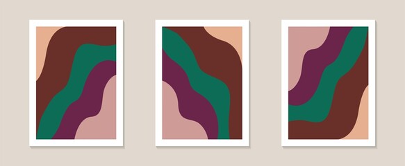 Set of abstract geometric shapes poster, Abstract contemporary collage of geometric shapes in a modern trendy style, Perfect shapes vector for prints, cover, packaging, wall art, social media