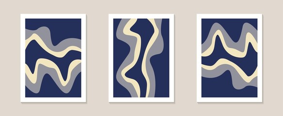 Set of abstract geometric shapes poster, Abstract contemporary collage of geometric shapes in a modern trendy style, Perfect shapes vector for prints, cover, packaging, wall art, social media