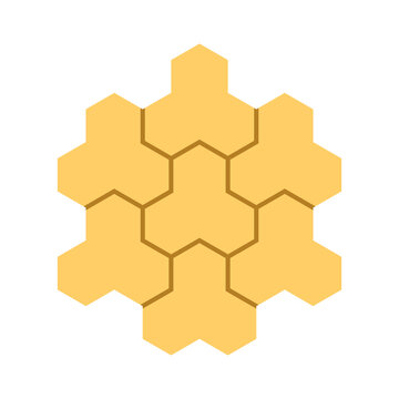 Concrete paver block pavement floor or brick vector icon design. For landscape, outdoor, garden by paving on ground to create trihex pattern. That sidewalk, road, patio, path, street or walkway.
